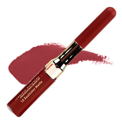 2 in 1 Matte Lipliner And Liquid Lip Gloss - 15 Soulsister Matte